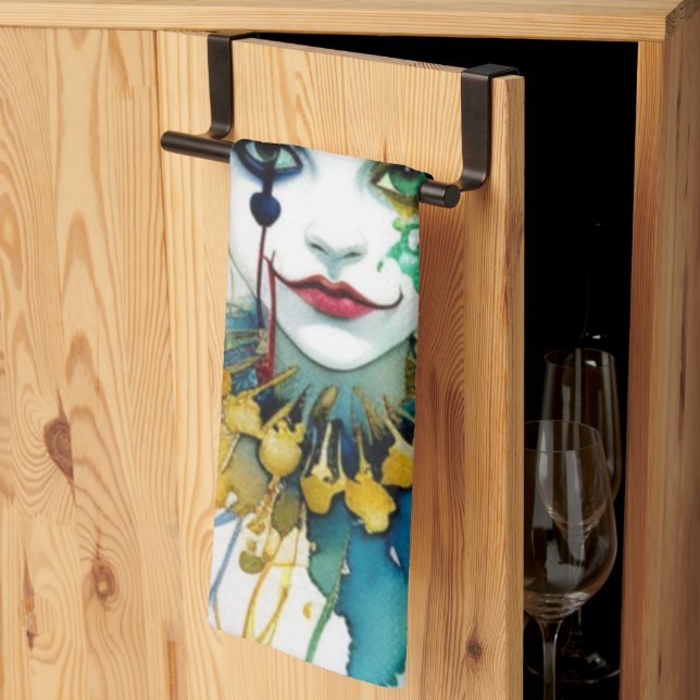 Clownküchentuch Geschirrtuch (Drittel gefaltet)