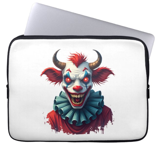 Clownkuh des Terrors Laptopschutzhülle (Vorderseite)
