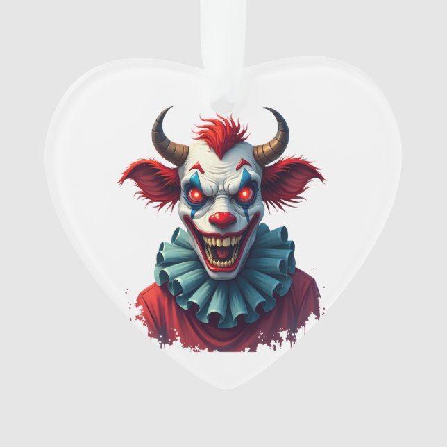 Clownkuh des Terrors Ornament (Vorderseite)