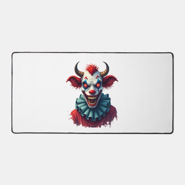 Clownkuh des Terrors Schreibtischunterlage (Vorderseite)