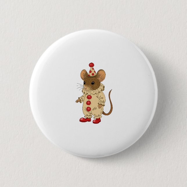 Clownmaus Button (Vorderseite)
