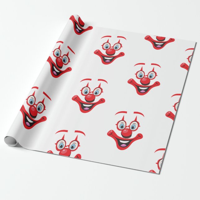Clownmuster Geschenkpapier (Ungerollt)
