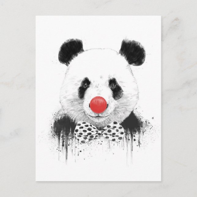 Clownpanda Postkarte (Vorderseite)