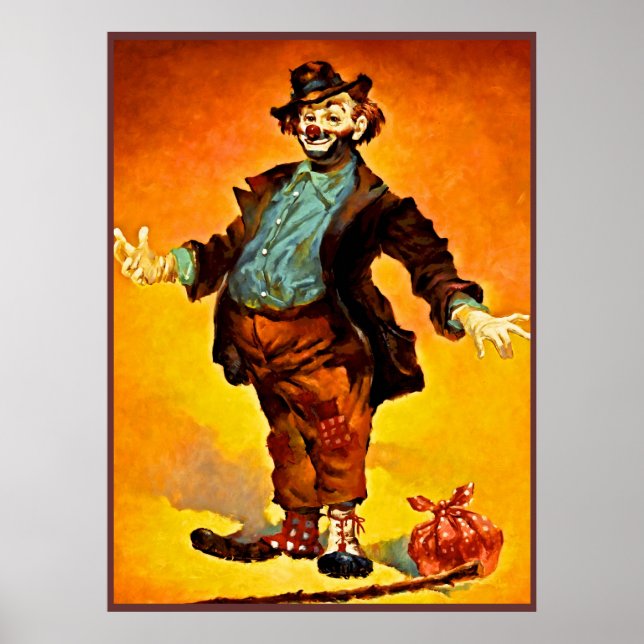 Clownpostermalerei 14 poster (Vorne)