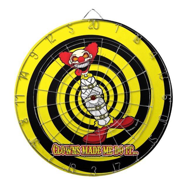 Clowns haben mich dazu gebracht, es zu tun! dartscheibe (vorne)