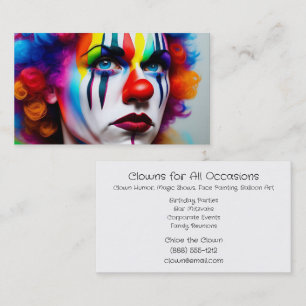 Clowns pour les fêtes d'anniversaire Cartes de vis