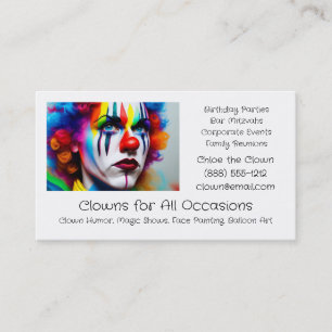 Clowns pour les fêtes d'anniversaire Cartes de vis