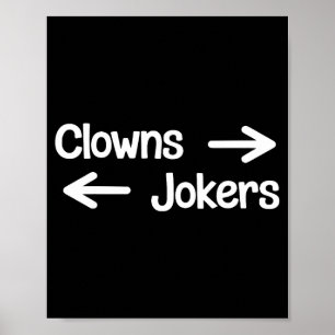 Clowns rechts, Joker links Poster