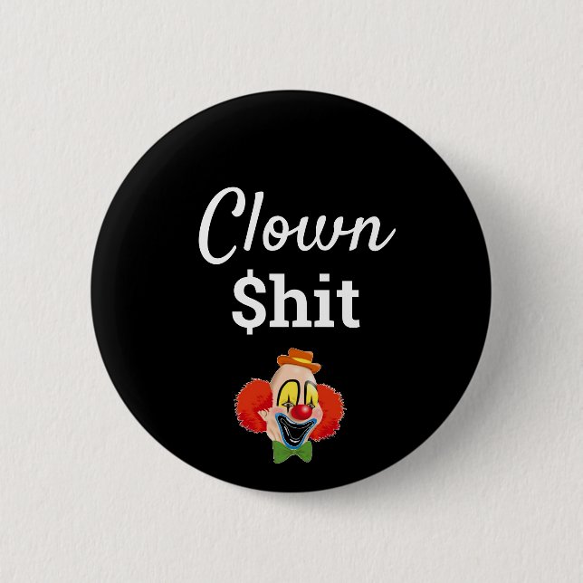 Clownschlag Button (Vorderseite)
