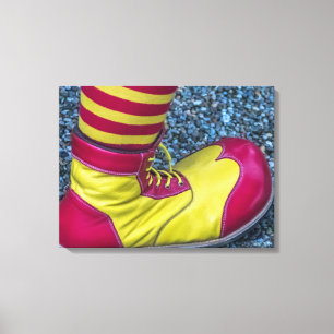 Clownschuh-Leinwanddruck Leinwanddruck