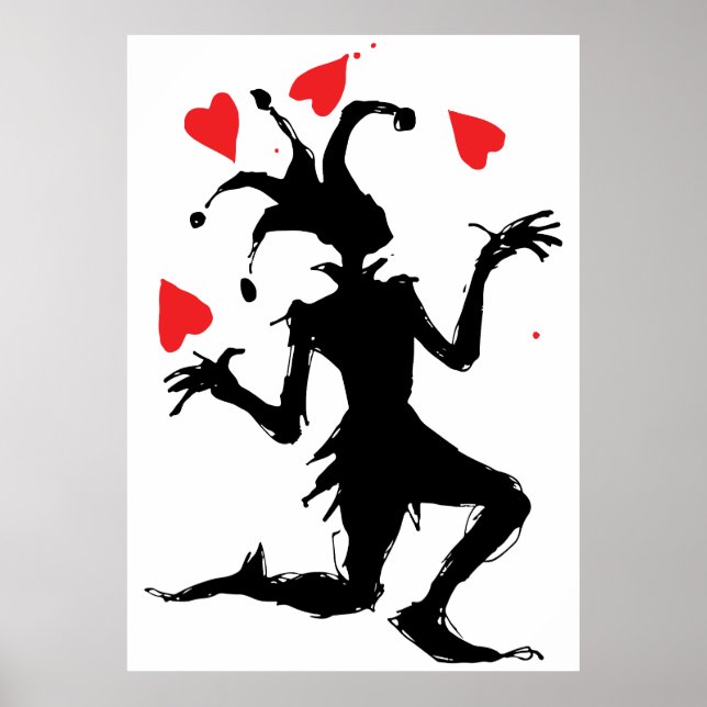 Clownspiel mit Herz Poster (Vorne)