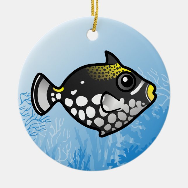ClownTriggerfish Keramik Ornament (Vorne)