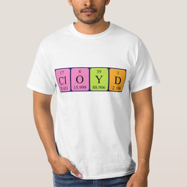 Cloyd Periodenname Shirt (Vorderseite)