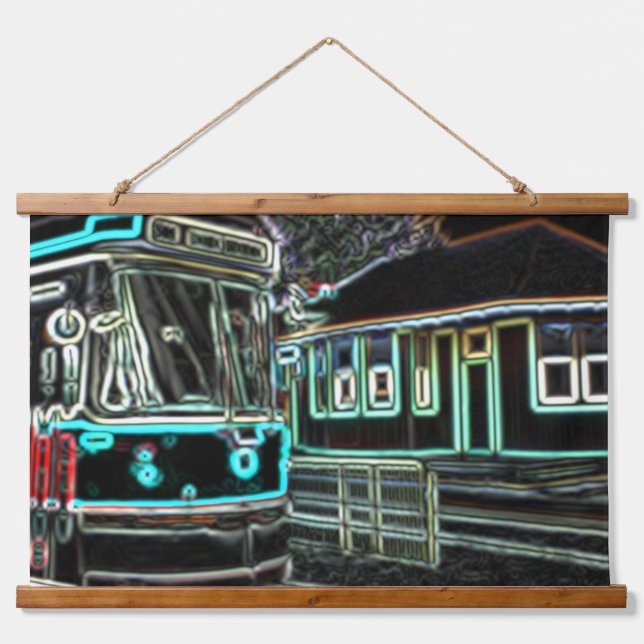CLRV Neon à stn 91x66cm Tapisserie murale découpée (Devant)