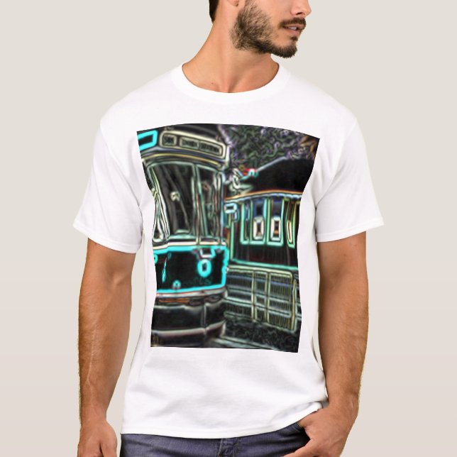 CLRV Neon à stn T-Shirt de base pour hommes (Devant)
