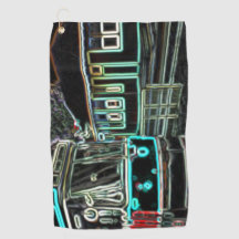 CLRV Neon at stn Golf Towel