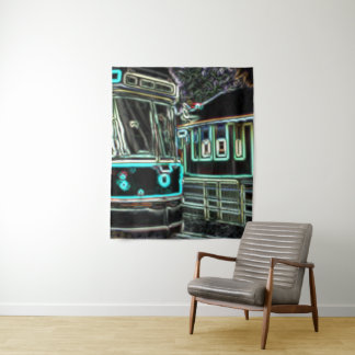 CLRV Neon at stn Medium Tapestry Wandteppich