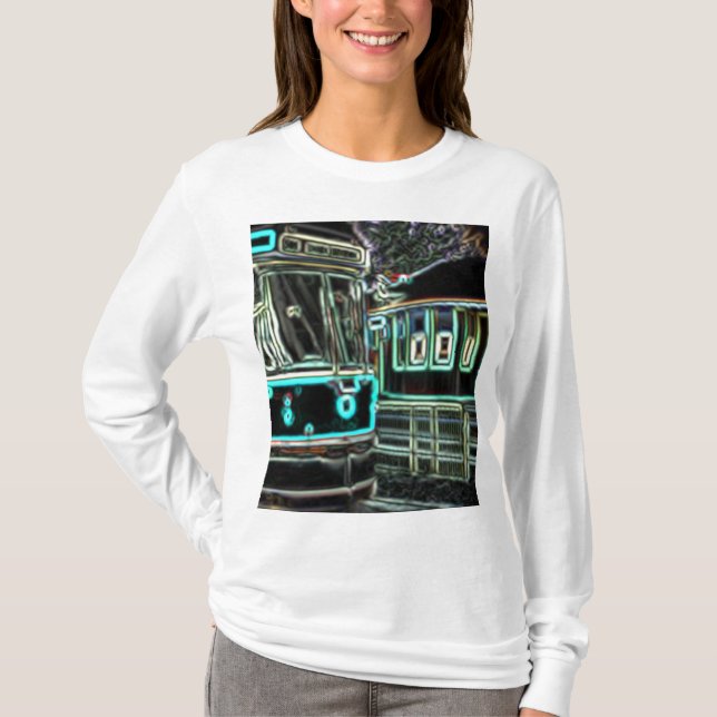 CLRV Neon au t-shirt à manches longues de base pou (Devant)