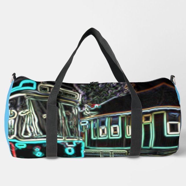 CLRV Neon bei stn Große Duffel-Tasche Duffle Bag (Vorderseite)