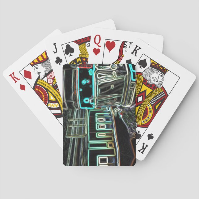 CLRV Neon bei stn Poker Playing Cards Spielkarten (Rückseite)
