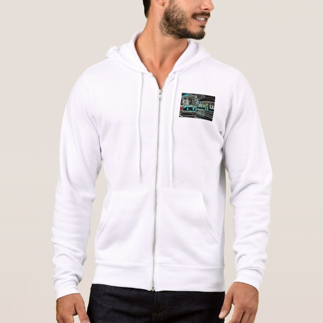 CLRV Neon chez stn Sweat - shirt à capuche Full-Zi (Devant)
