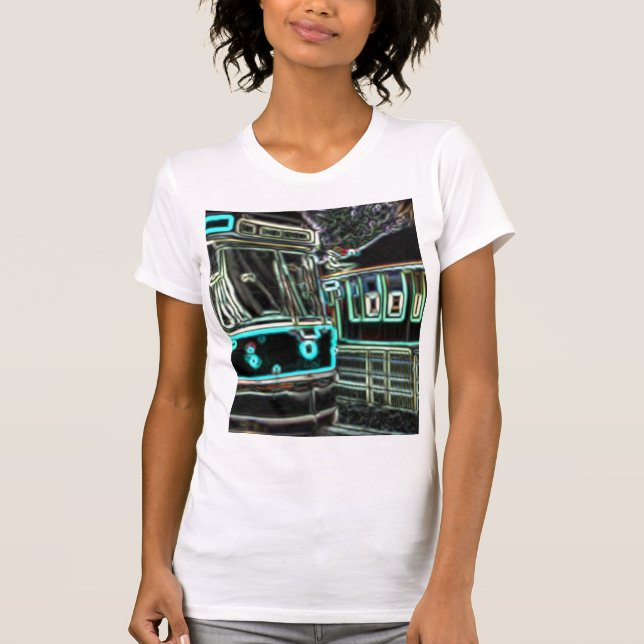 CLRV Neon im Frauen-Slim-Fit-T-Shirt T-Shirt (Vorderseite)