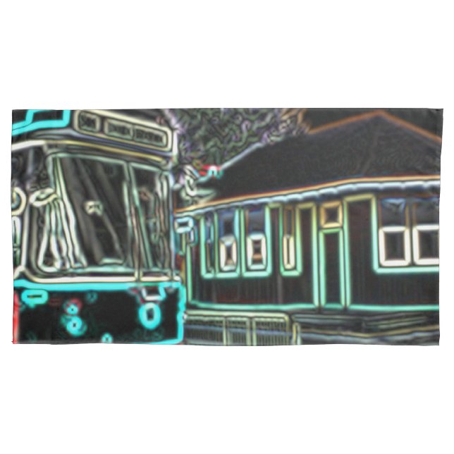 CLRV Neon stn King Size Single Pillowcase Kissenbezug (Vorderseite)