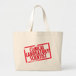 CLS RUBBER STAMPED KLINISCHEN LABORWISSENSCHAFTLER JUMBO STOFFBEUTEL