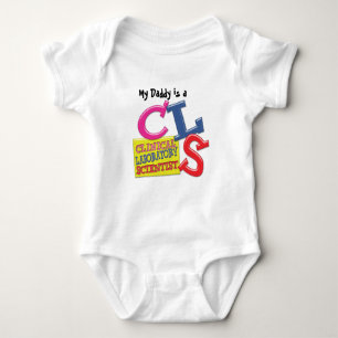 CLS WHIMSICAL KLINICAL LABORATORY SCIENTIST BABY STRAMPLER