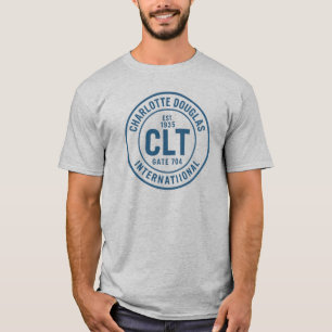 CLT Airport Abzeichen - Charlotte Douglas Intl. T-Shirt
