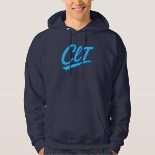 CLT Charlotte Airport Code Design - Carolina Blue Hoodie