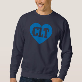 CLT Charlotte NC Herzdesign - Dicke blaue Breite Sweatshirt