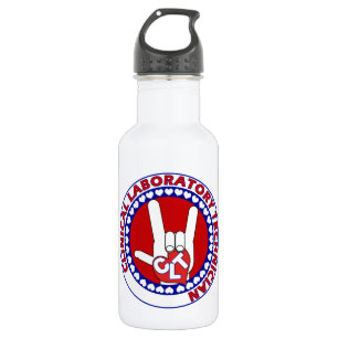 CLT KLINISCHER LABRADOR TECH ASL iLOVE LOGO Edelstahlflasche