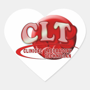 CLT RBC LOGO KLINISCHER LABRADOR TECH BLUTZZELLEN Herz-Aufkleber