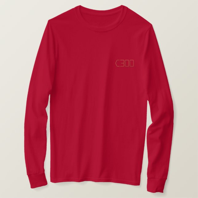 CLUB 300 BESTICKTES LANGARMSHIRT (Design vorne)