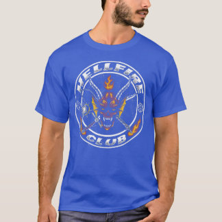 Club Abzeichen Scythe Halloween Skeleton Teufel T T-Shirt