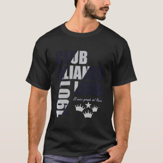 Club Alianza Lima Corazon Peruaner Fußball Männer  T-Shirt