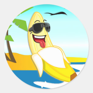 Club Bananas - Offizielle Waren Runder Aufkleber