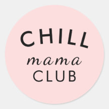 Club Cool Mama Autocollant Rose Pêche