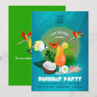 Club/Corporate Summer Cocktail Party Einladung