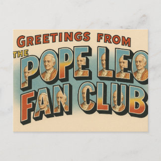 Club de fans du Pape Léon Carte postale de style v
