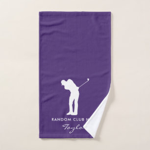 Club de golf violet personnalisé au nom des membre