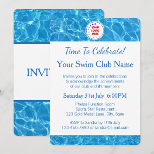 Club de natation Blue Pool Water Awards Invitation