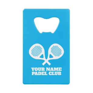 Club de tennis personnalisé Carte de crédit Bottle