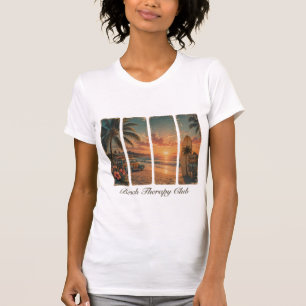Club de Thérapie de Plage T-Shirt pour Femmes
