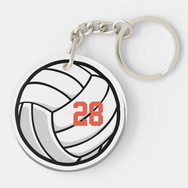 Club de volley-ball White Black Orange Sports Team (Dos)