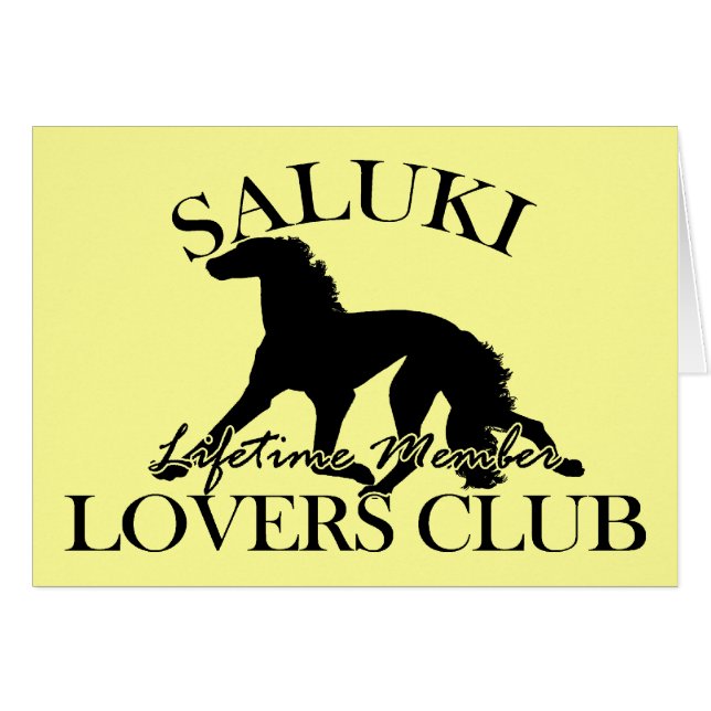 Club des amoureux de Saluki (Devant horizontal)