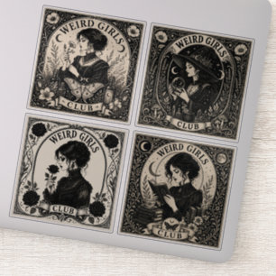 Club des Filles Bizarres Autocollant Vinyle Art No