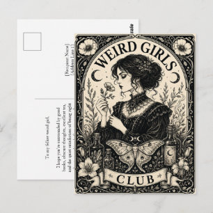 Club des Filles Bizarres Carte Postale Art Nouveau