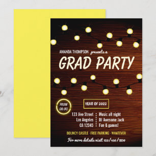 Club DJ Dance Music Graduation Party - Einladung